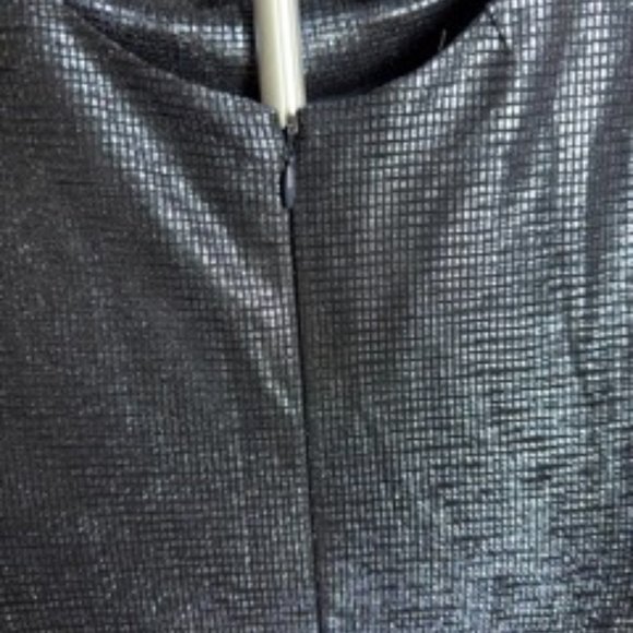 TAHARI Arthur S. Levine Metallic Blue Cap Sleeve Gathered Formal Dress S⌠- Picture 2 of 8